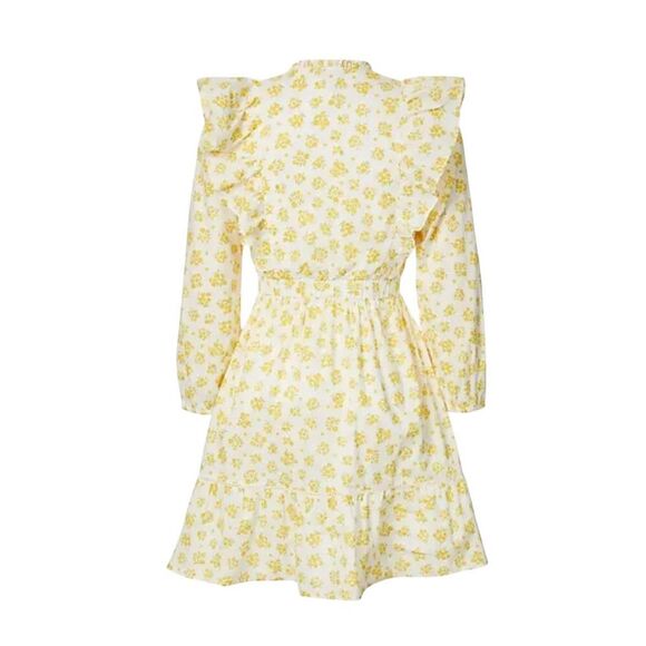 NWOT NOBODY'S CHILD Danielle Floral Cotton-Poplin Mini Cottagecore Dress 6US - Picture 2 of 14